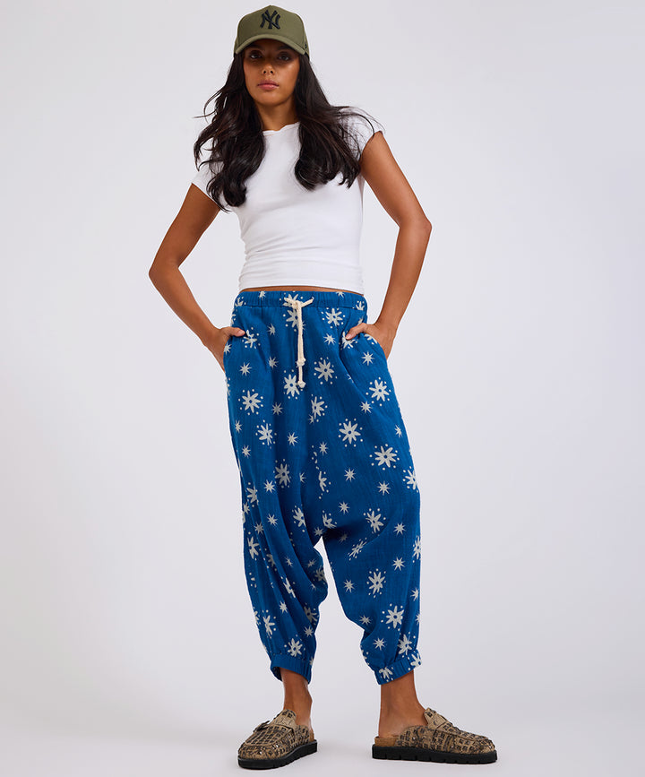 ONE TEASPOON Womens Supernova Harem Pants in Blue