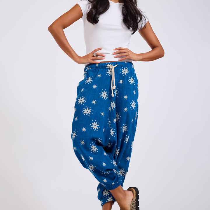 ONE TEASPOON Womens Supernova Harem Pants in Blue