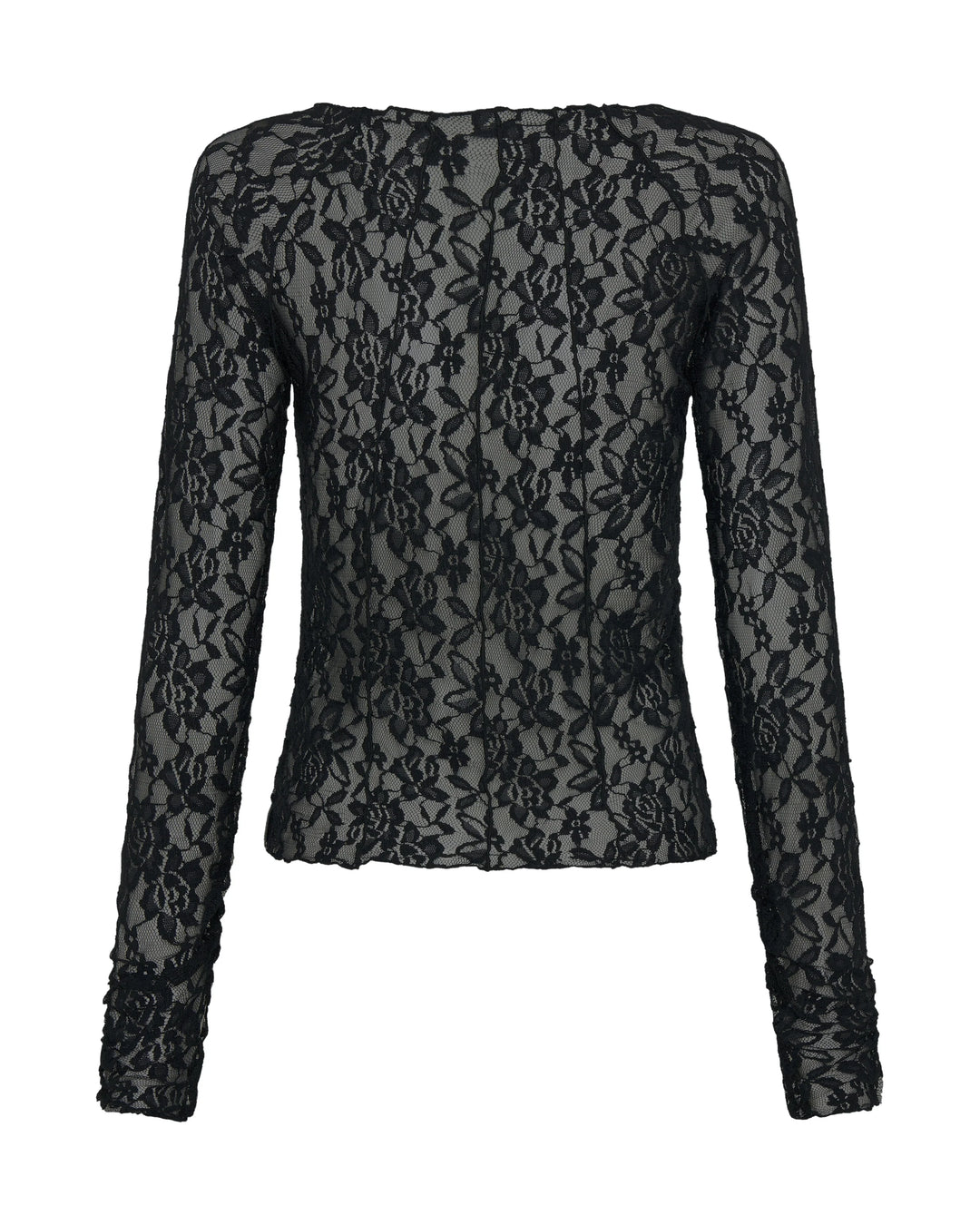 ONE TEASPOON Womens Wednesday Lace Long Sleeve Top in Black