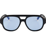 OSCAR & FRANK Le Style Sunglasses Gloss Black/ Blue Lens, SUNGLASSES UNISEX, OSCAR & FRANK, Elwood 101