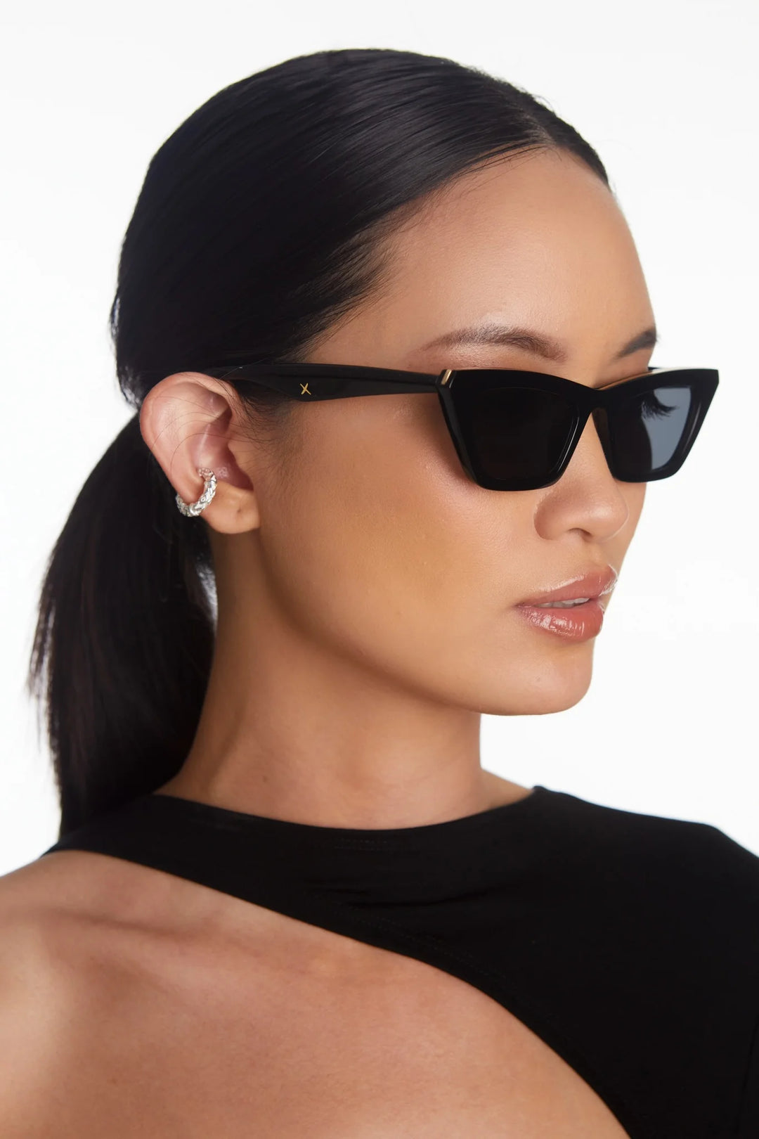 OSCAR & FRANK FAE Sunglasses - Gloss Black, SUNGLASSES UNISEX, OSCAR & FRANK, Elwood 101