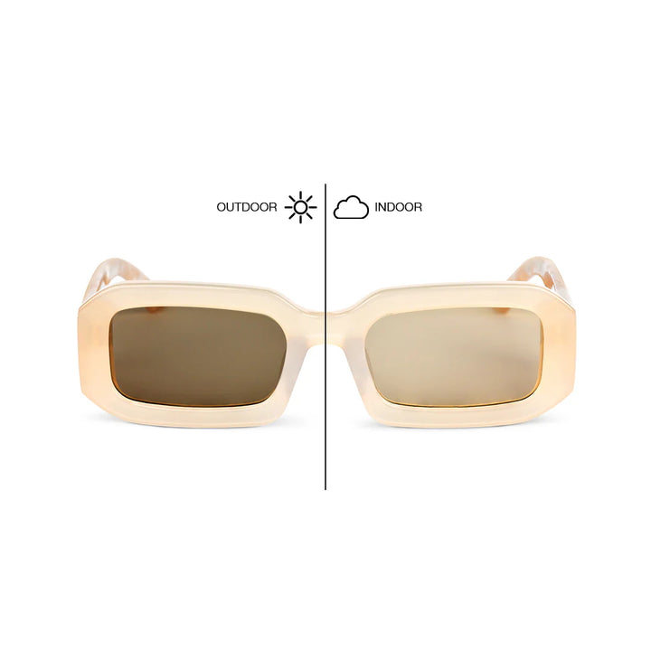 OSCAR & FRANK Piru Sunglasses Sand/ Cola  Photochromic, SUNGLASSES UNISEX, OSCAR & FRANK, Elwood 101