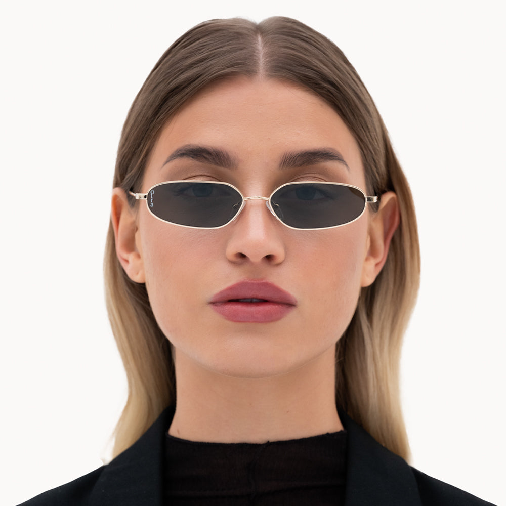 OTRA EYEWEAR Drew Sunglasses Gold / Green, SUNGLASSES UNISEX, OTRA EYEWEAR, Elwood 101