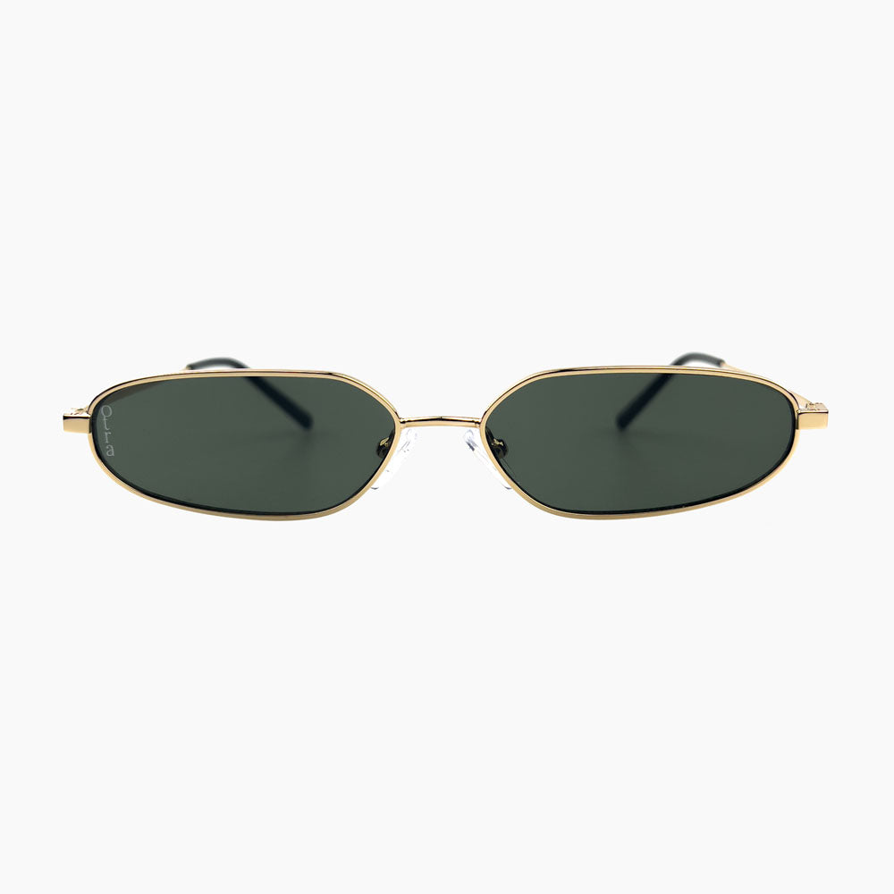 OTRA EYEWEAR Drew Sunglasses Gold / Green, SUNGLASSES UNISEX, OTRA EYEWEAR, Elwood 101