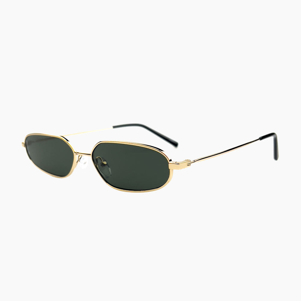 OTRA EYEWEAR Drew Sunglasses Gold / Green, SUNGLASSES UNISEX, OTRA EYEWEAR, Elwood 101