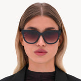 OTRA EYEWEAR Mara Sunglasses - Transparent Navy/ Brown Fade, SUNGLASSES UNISEX, OTRA EYEWEAR, Elwood 101