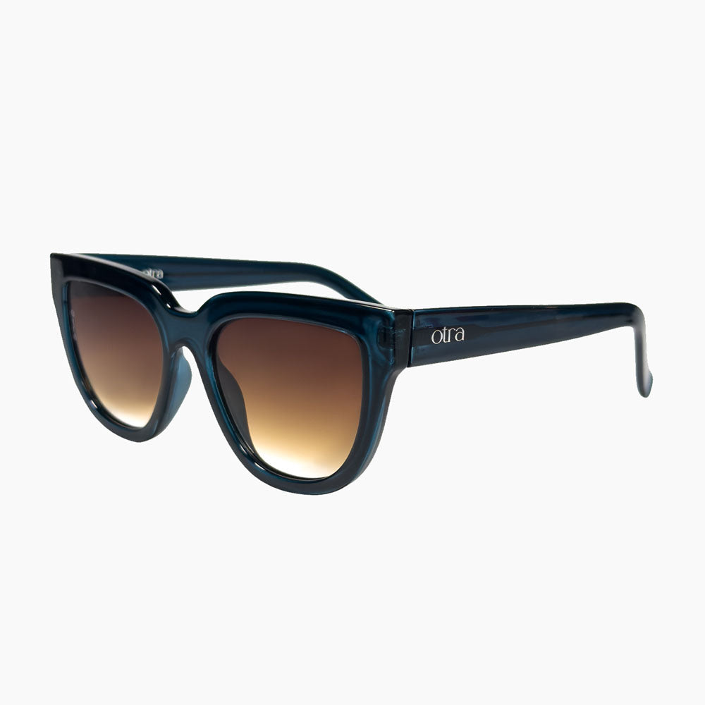 OTRA EYEWEAR Mara Sunglasses - Transparent Navy/ Brown Fade, SUNGLASSES UNISEX, OTRA EYEWEAR, Elwood 101