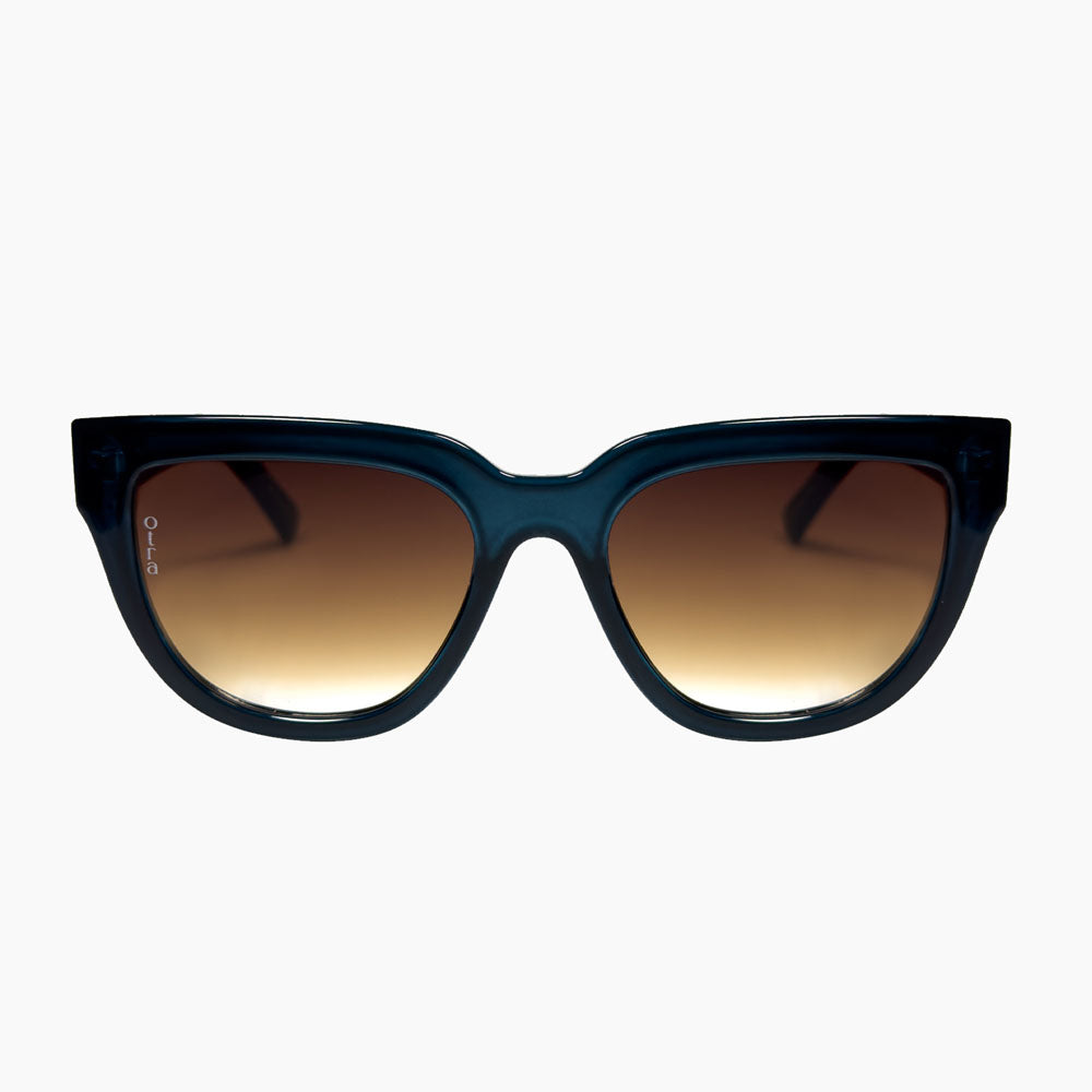 OTRA EYEWEAR Mara Sunglasses - Transparent Navy/ Brown Fade, SUNGLASSES UNISEX, OTRA EYEWEAR, Elwood 101