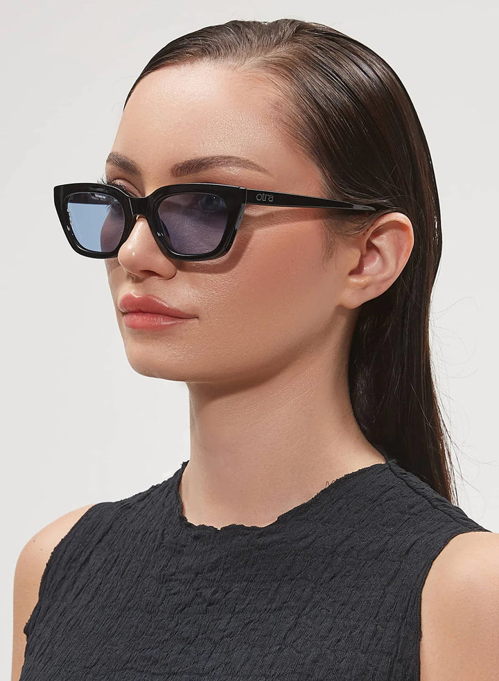 OTRA EYEWEAR Nove Sunglasses- Black/ Blue, SUNGLASSES UNISEX, OTRA EYEWEAR, Elwood 101