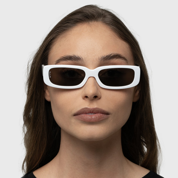 OTRA EYEWEAR Sunny Sunglasses - White/ Smoke, SUNGLASSES UNISEX, OTRA EYEWEAR, Elwood 101