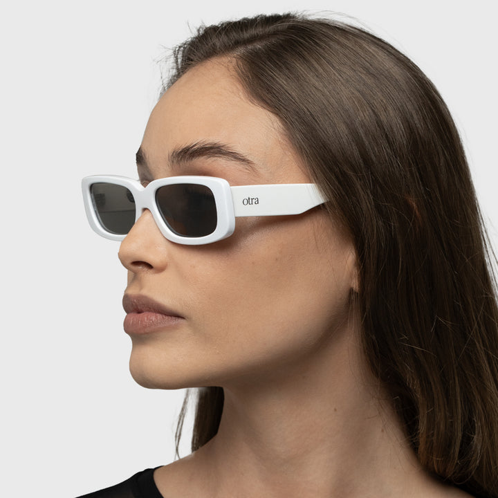 OTRA EYEWEAR Sunny Sunglasses - White/ Smoke, SUNGLASSES UNISEX, OTRA EYEWEAR, Elwood 101