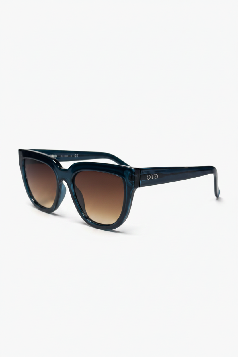 OTRA EYEWEAR Mara Sunglasses - Transparent Navy/ Brown Fade, SUNGLASSES UNISEX, OTRA EYEWEAR, Elwood 101