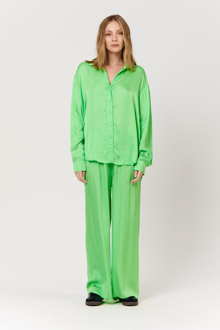 PIPPA Womens Sammi Shirt - Lime, WOMENS TOPS & SHIRTS, PIPPA, Elwood 101