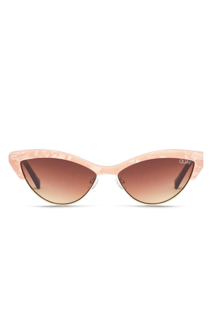 Quay Australia ALL NIGHT	PEACH PEARL / BROWN LENS SUNGLASSES