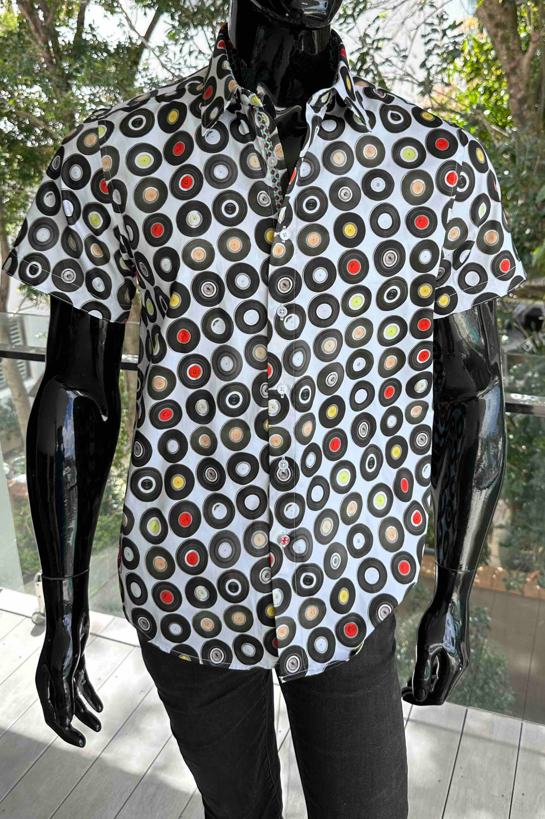 ROCK & ROLL RELIGION Mens Ashton Short Sleeve Shirt in White