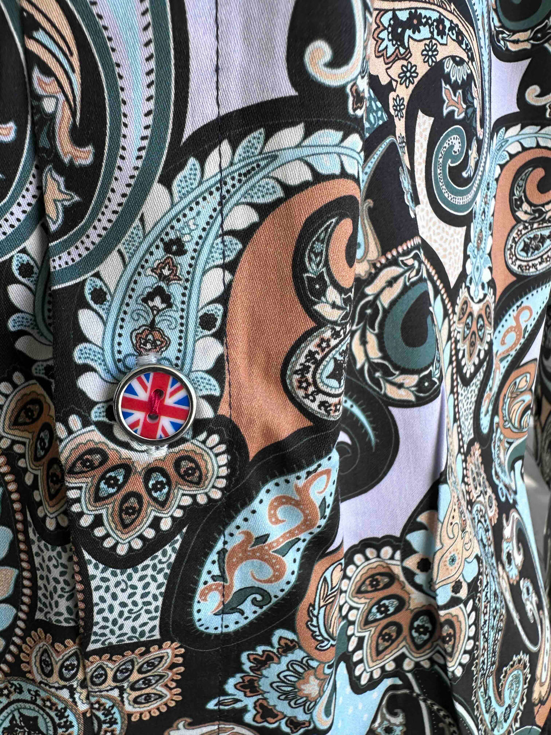 ROCK & ROLL RELIGION Mens Chedlie Long Sleeve Paisley Shirt in Multi, MENS SHIRTS, ROCK & ROLL RELIGION, Elwood 101
