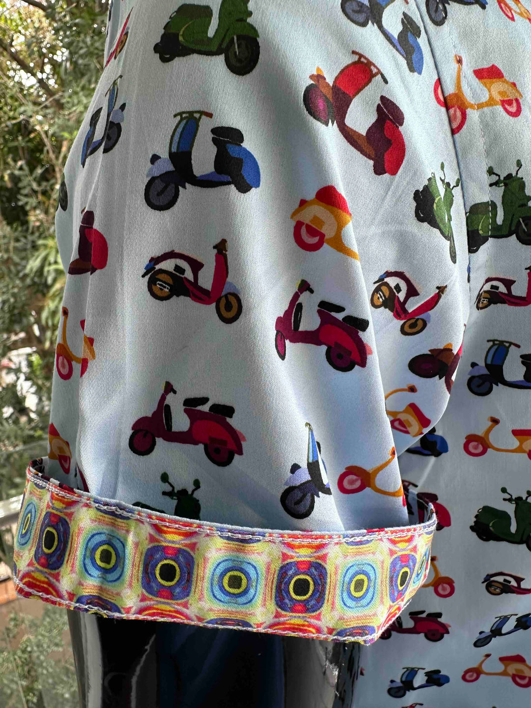 ROCK & ROLL RELIGION Mens Heywood Short Sleeve Shirt in Sky Blue