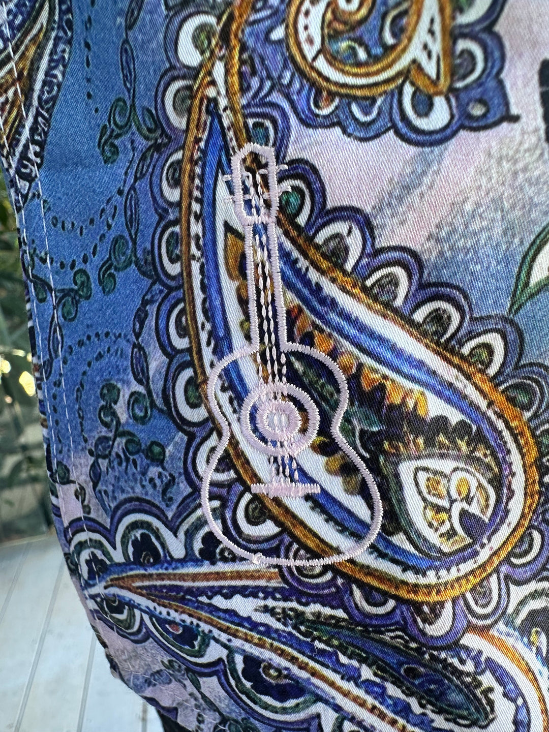 ROCK & ROLL RELIGION Mens Walkden Long Sleeve Paisley Shirt  in Sky, MENS SHIRTS, ROCK & ROLL RELIGION, Elwood 101