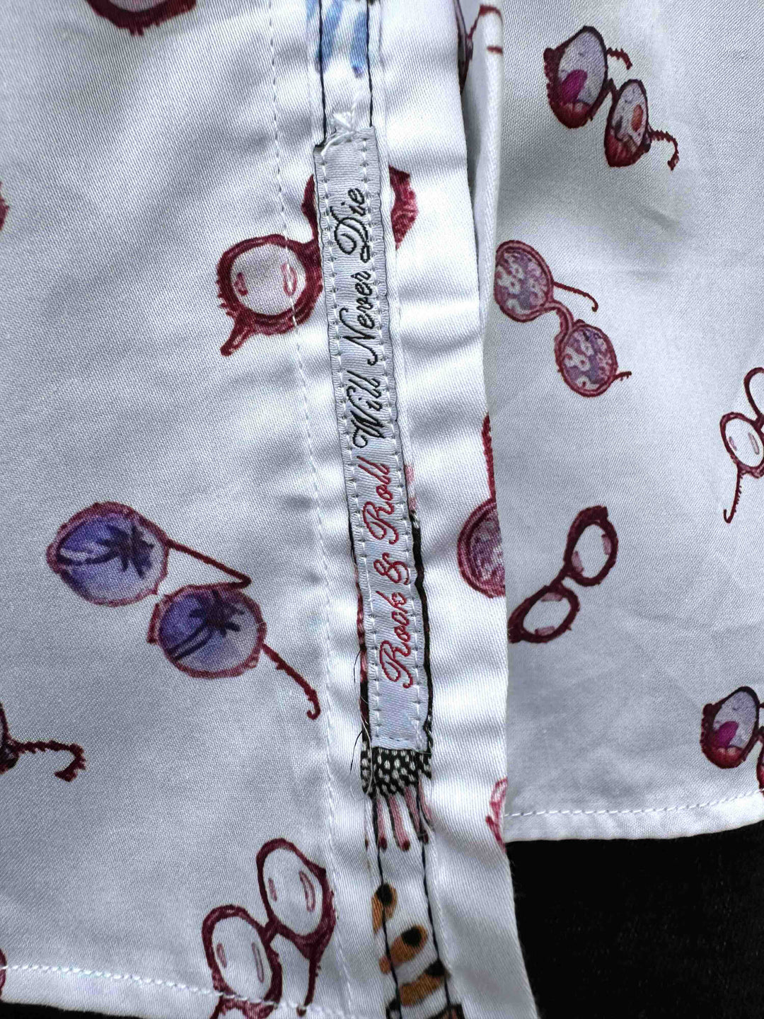 ROCK & ROLL RELIGION Mens Worsley Short Sleeve Shirt in White, MENS SHIRTS, ROCK & ROLL RELIGION, Elwood 101