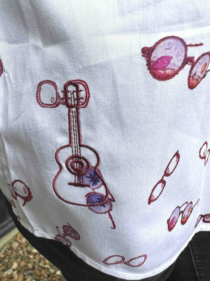 ROCK & ROLL RELIGION Mens Worsley Short Sleeve Shirt in White, MENS SHIRTS, ROCK & ROLL RELIGION, Elwood 101