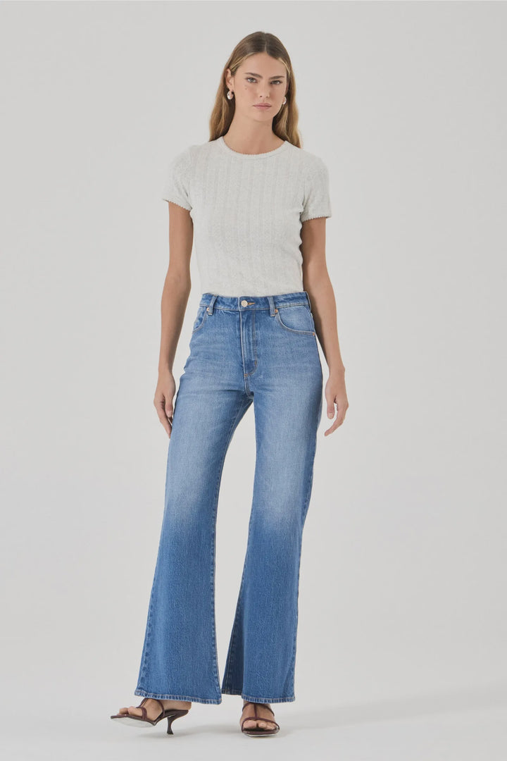 ROLLA'S Womens Eastcoast Flare Jeans  in Silverlake Blue