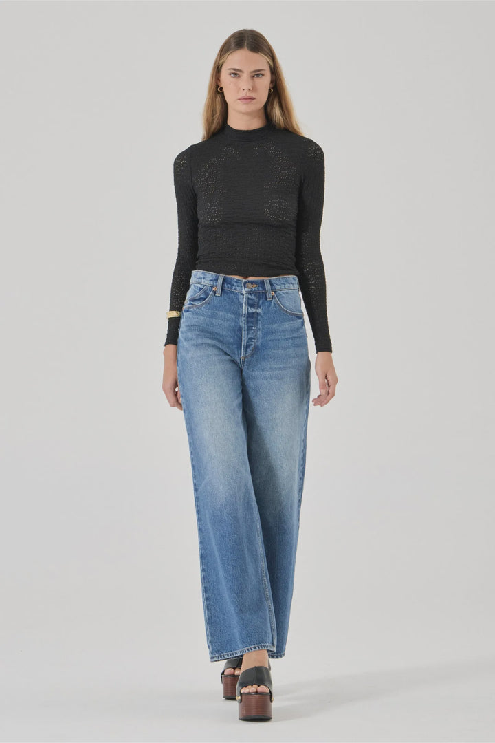 ROLLA'S Womens Relaxed Sailor Jean Long in Silverlake Blue