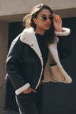 ROLLA'S Womens Reversible Faux Shearling Jacket - Black