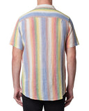 ROLLAS Mens Bon Shroom Stripe Short Sleeve Shirt - Multi, MENS SHIRTS, ROLLAS, Elwood 101