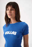 ROLLAS Womens Bubble Baby Rib Tee - Cobalt, WOMENS TEES & TANKS, ROLLAS, Elwood 101