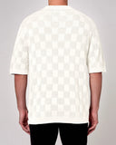 ROLLAS Mens Checker Knit Short Sleeve Shirt - Natural, MENS SHIRTS, ROLLAS, Elwood 101