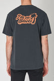 ROLLAS Mens I'm On Smoko Logo Tee Shirt Washed Black, MENS TEE SHIRTS, ROLLAS, Elwood 101