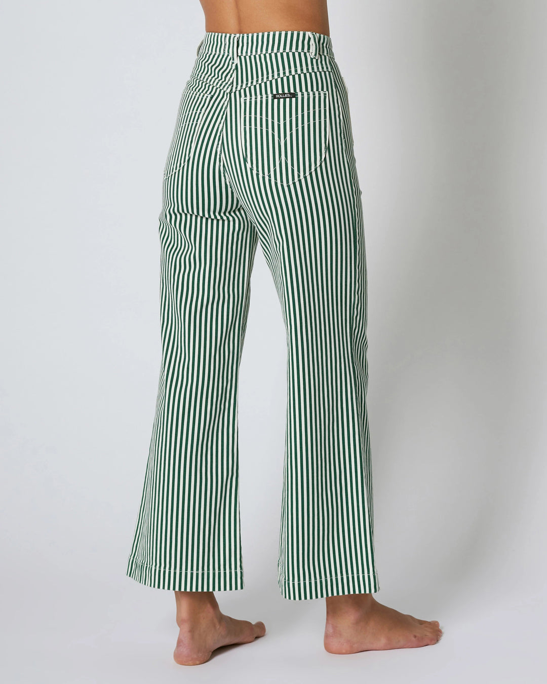 ROLLAS Womens Sailor Jean Laura Stripe Basil, WOMENS DENIM, ROLLAS, Elwood 101