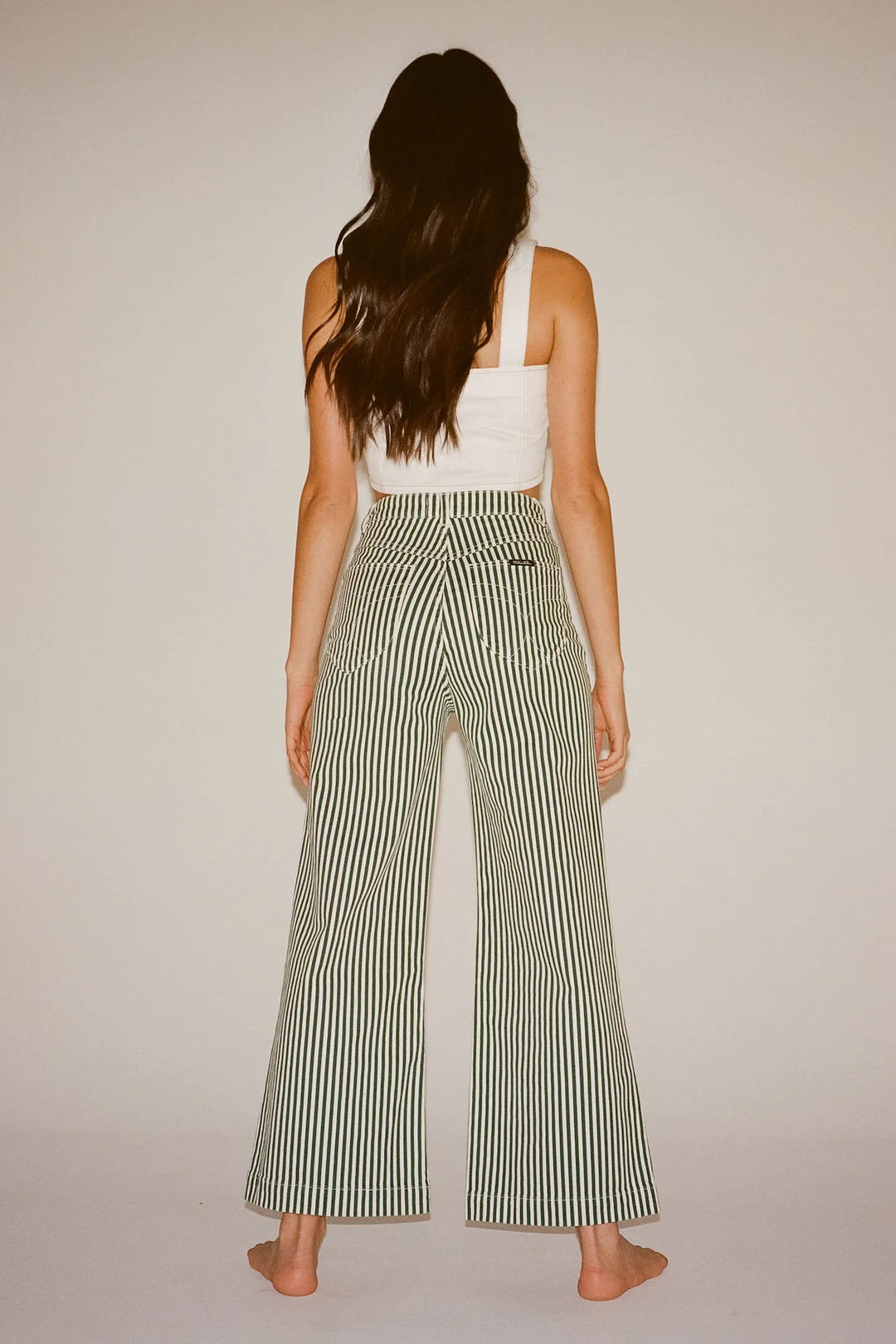 ROLLAS Womens Sailor Jean Laura Stripe Basil, WOMENS DENIM, ROLLAS, Elwood 101