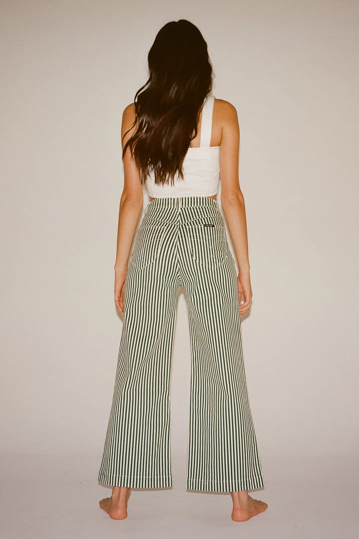 ROLLAS Womens Sailor Jean Laura Stripe Basil, WOMENS DENIM, ROLLAS, Elwood 101