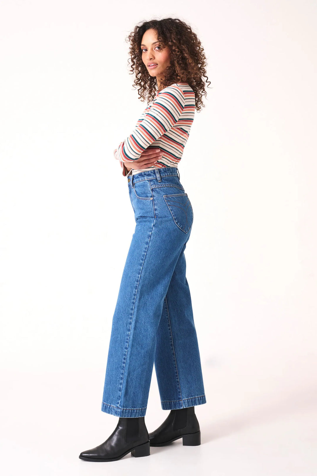 ROLLAS Womens Sailor Jeans - Ash Blue, WOMENS DENIM, ROLLAS, Elwood 101