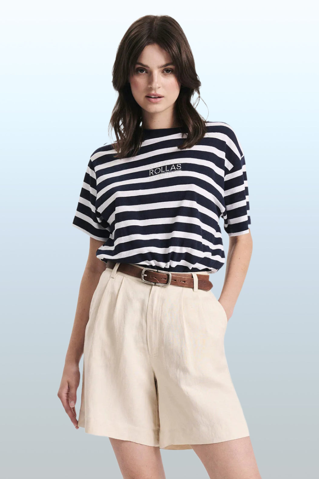 ROLLAS Womens Horizon Linen Short - Biscuit, WOMENS SHORTS, ROLLAS, Elwood 101