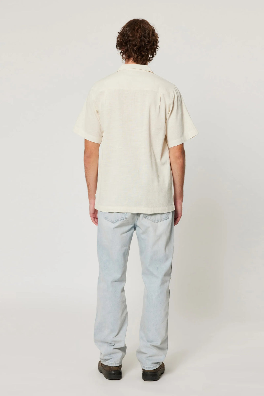 ROLLAS Mens Creeper Bowler Shirt - Vintage White, MENS SHIRTS, ROLLAS, Elwood 101