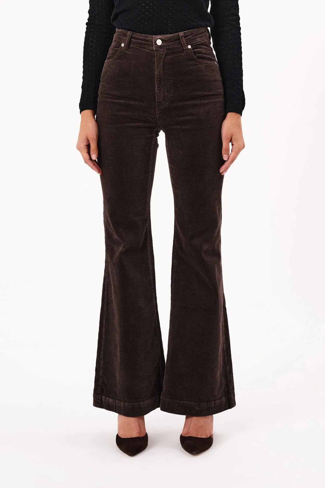 ROLLAS Womens Eastcoast Flare Cords - Elm, WOMENS DENIM, ROLLAS, Elwood 101