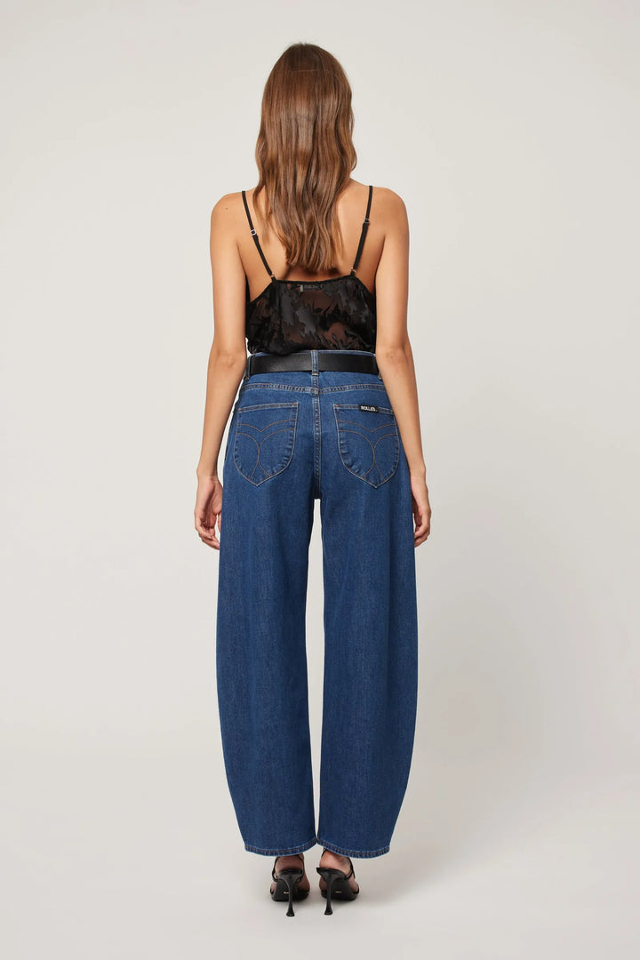 ROLLAS Womens Gigi Barrel Jeans - Forever Blue, WOMENS DENIM, ROLLAS, Elwood 101