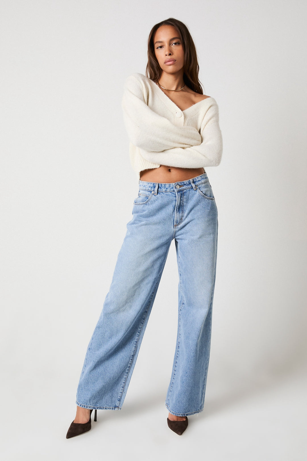 ROLLAS Womens Kate Baggy 90s Blue - Vintage Blue, WOMENS DENIM, ROLLAS, Elwood 101