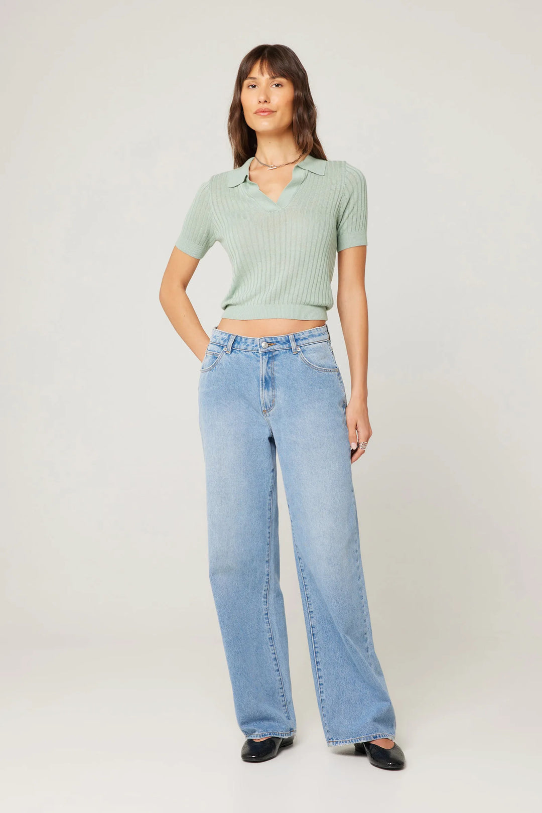 ROLLAS Womens Kate Baggy 90s Blue - Vintage Blue, WOMENS DENIM, ROLLAS, Elwood 101
