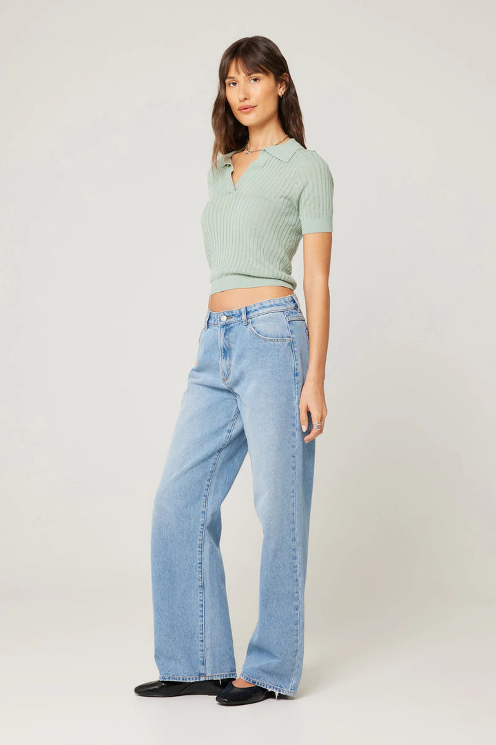 ROLLAS Womens Kate Baggy 90s Blue - Vintage Blue, WOMENS DENIM, ROLLAS, Elwood 101