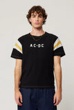 ROLLAS x ACDC Womens Sport Splice Tee - Washed Black, WOMENS TEES & TANKS, ROLLAS, Elwood 101