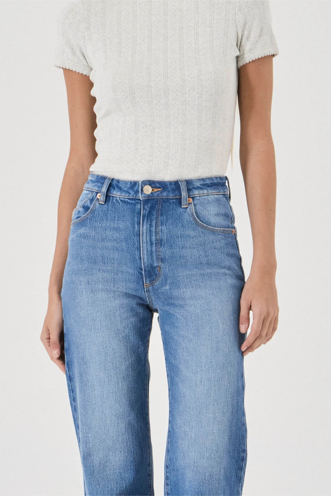 ROLLA'S Womens Eastcoast Flare Jeans  in Silverlake Blue