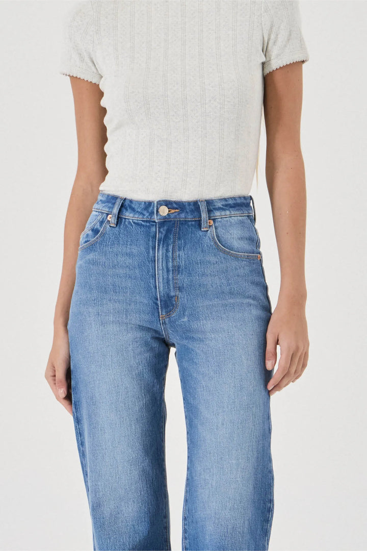 ROLLA'S Womens Eastcoast Flare Jeans  in Silverlake Blue