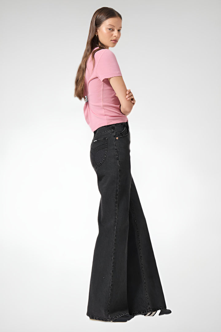 ROLLA'S Womens Eastcoast Flare in Black Sand