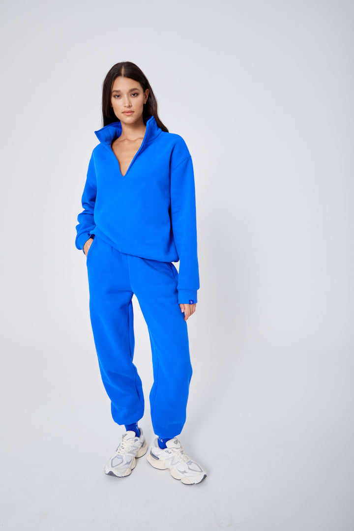 ROZALIA x ATOIR Womens The Collar Jumper Cobalt, WOMENS KNITS & SWEATERS, APPAREL BY ROZALIA, Elwood 101