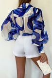 RUNAWAY THE LABEL Womens Fleetwood Blouse - Vista Cobalt, WOMENS TOPS & SHIRTS, RUNAWAY, Elwood 101