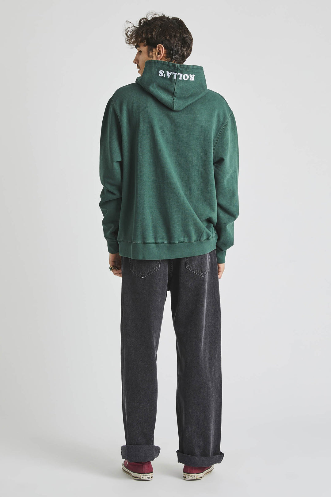 Rollas MENS VICTORIA BITTER HOODIE - TRADE GREEN, MENS HOODIES, ROLLAS, Elwood 101