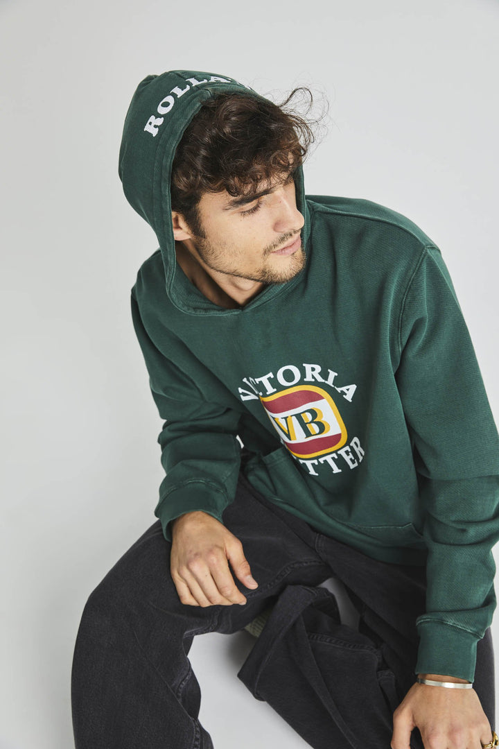 Rollas MENS VICTORIA BITTER HOODIE - TRADE GREEN, MENS HOODIES, ROLLAS, Elwood 101